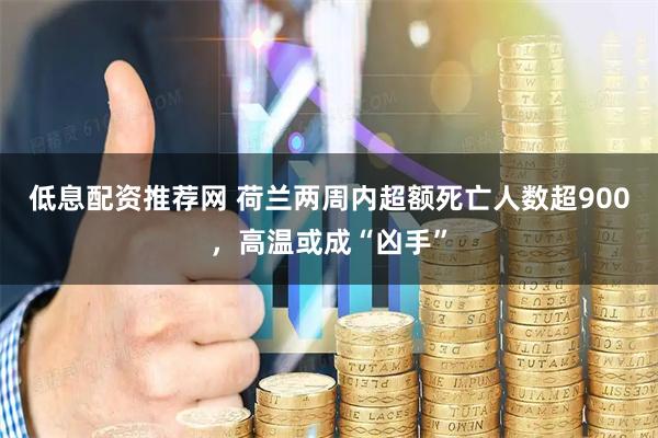 低息配资推荐网 荷兰两周内超额死亡人数超900，高温或成“凶手”